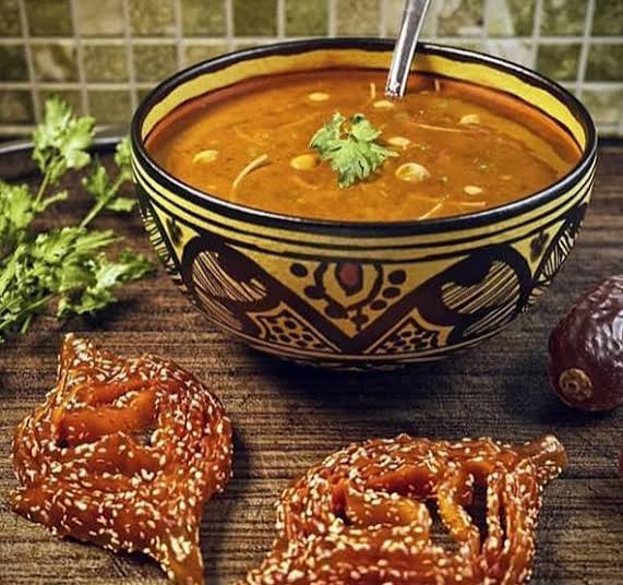 Aromatic Comfort: Traditional Harira & Chebakia